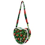 Strawberries Pattern Heart Shoulder Bag