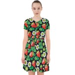 Strawberries Pattern Adorable in Chiffon Dress