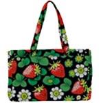 Strawberries Pattern Canvas Work Bag