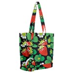 Strawberries Pattern Everyday Shoulder Bag with Pouch Bag