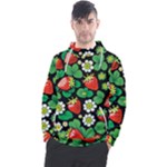 Strawberries Pattern Men s Pullover Hoodie