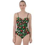 Strawberries Pattern Sweetheart Tankini Set