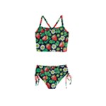 Strawberries Pattern Girls  Tankini Swimsuit