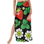 Strawberries Pattern Maxi Chiffon Tie-Up Sarong