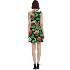 Cocktail Party Halter Sleeveless Dress With Pockets 