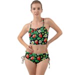 Strawberries Pattern Mini Tank Bikini Set