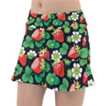 Strawberries Pattern Classic Tennis Skirt