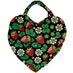 Strawberries Pattern Giant Heart Shaped Tote