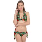 Strawberries Pattern Tie It Up Bikini Set