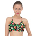 Strawberries Pattern Basic Training Sports Bra