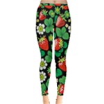 Strawberries Pattern Inside Out Leggings