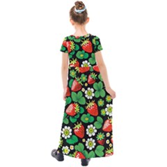 Kids  Short Sleeve Maxi Dress 