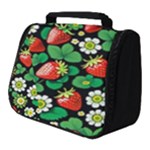 Strawberries Pattern Full Print Travel Pouch (Small)