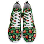 Strawberries Pattern Men s Lightweight High Top Sneakers