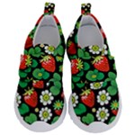 Strawberries Pattern Kids  Velcro No Lace Shoes