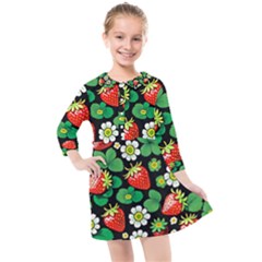 Kids  Quarter Sleeve Shirt Dress 