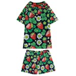 Strawberries Pattern Kids  Swim T-Shirt and Shorts Set