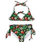 Strawberries Pattern Kids  Classic Bikini Set