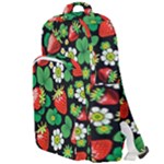 Strawberries Pattern Double Compartment Backpack