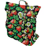 Strawberries Pattern Buckle Up Backpack