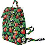 Strawberries Pattern Buckle Everyday Backpack