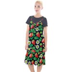 Strawberries Pattern Camis Fishtail Dress