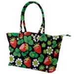 Strawberries Pattern Canvas Shoulder Bag