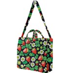 Strawberries Pattern Square Shoulder Tote Bag