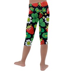 Kids  Lightweight Velour Capri Leggings  