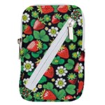 Strawberries Pattern Belt Pouch Bag (Small)