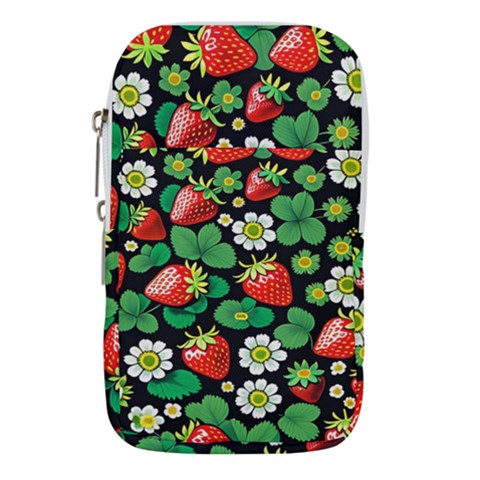 Strawberries Pattern Waist Pouch (Large) from ArtsNow.com