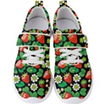 Strawberries Pattern Men s Velcro Strap Shoes