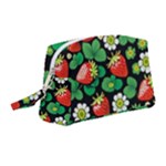 Strawberries Pattern Wristlet Pouch Bag (Medium)