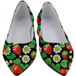 Strawberries Pattern Women s Block Heels 