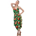 Strawberries Pattern Layered Bottom Dress