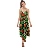 Strawberries Pattern Halter Tie Back Dress 