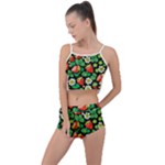 Strawberries Pattern Summer Cropped Co-Ord Set