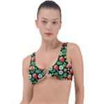 Strawberries Pattern Ring Detail Bikini Top