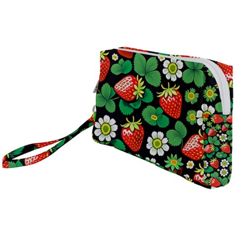 Strawberries Pattern Wristlet Pouch Bag (Small) from ArtsNow.com