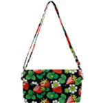 Strawberries Pattern Removable Strap Clutch Bag