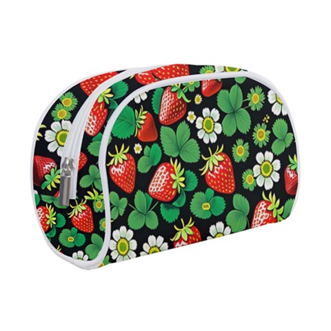 Strawberries Pattern Make Up Case (Small) from ArtsNow.com