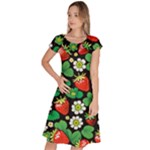 Strawberries Pattern Classic Short Sleeve Dress