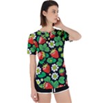 Strawberries Pattern Perpetual Short Sleeve T-Shirt