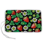 Strawberries Pattern Pen Storage Case (S)