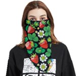 Strawberries Pattern Face Covering Bandana (Triangle)