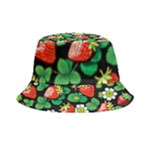 Strawberries Pattern Inside Out Bucket Hat