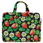 Strawberries Pattern MacBook Pro 15  Double Pocket Laptop Bag 