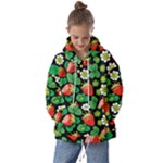 Strawberries Pattern Kids  Oversized Hoodie