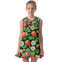 Kids  Pilgrim Collar Ruffle Hem Dress 