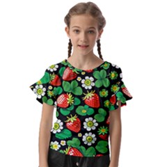 Kids  Cut Out Flutter Sleeves 